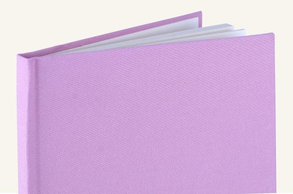 Wertvolles Schreibbuch, Leinen puderrosa, Handarbeit